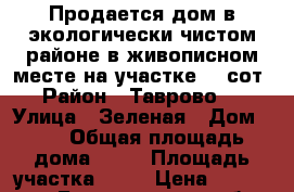 Продается дом в экологически чистом районе в живописном месте на участке 15 сот › Район ­ Таврово-3 › Улица ­ Зеленая › Дом ­ 3 › Общая площадь дома ­ 75 › Площадь участка ­ 15 › Цена ­ 5 200 000 - Белгородская обл., Белгородский р-н, Таврово с. Недвижимость » Дома, коттеджи, дачи продажа   